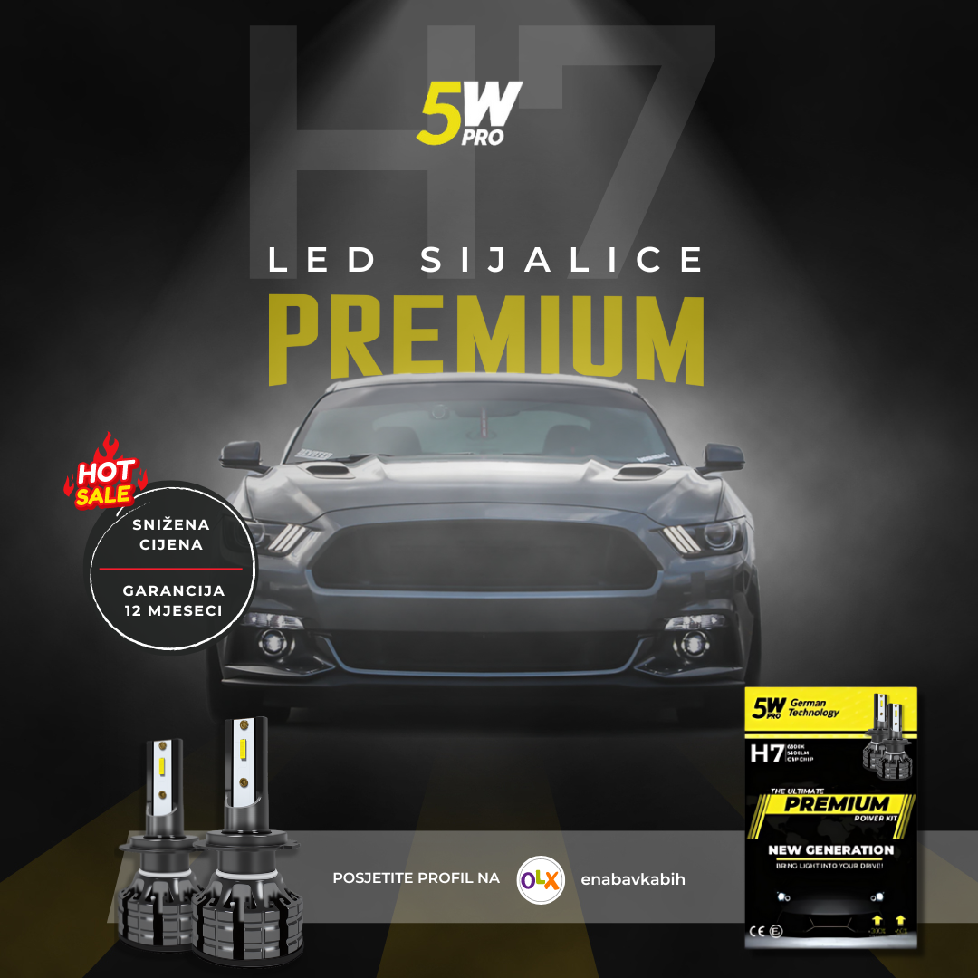 Premium 5wpro led sijalica za auto koja ti pruža dodatno osvjetljenje puta prilikom vožnje